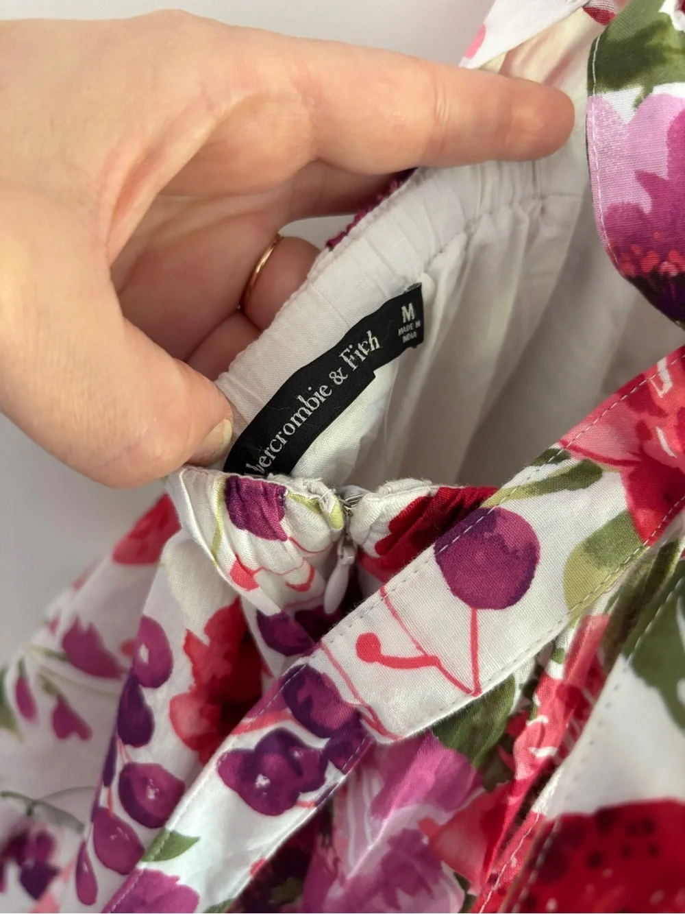 Abercrombie & Fitch NWT Floral Tiered Maxi Dress Cross Tie Back
